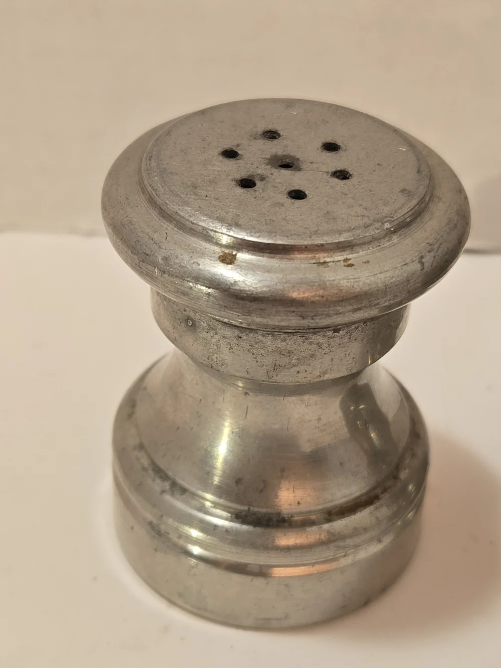 Vintage Raimond Metal Salt and Pepper Shakers - Silver Tone Made In Italy